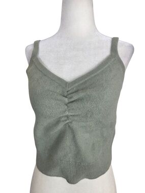 Sandro Ivy Wool Sage Green Knit Camisole ASO NANCY DREW SERIES by BESS